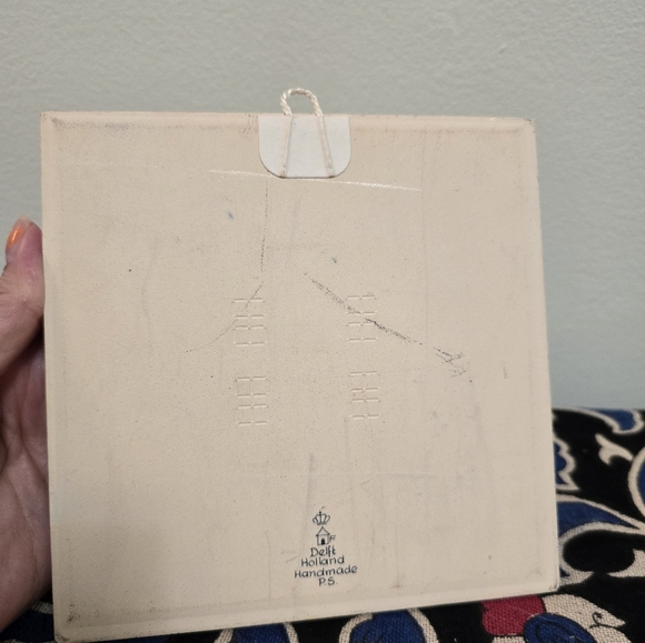 Delft porcelain tile, handmade in Holland - Picture 3 of 4